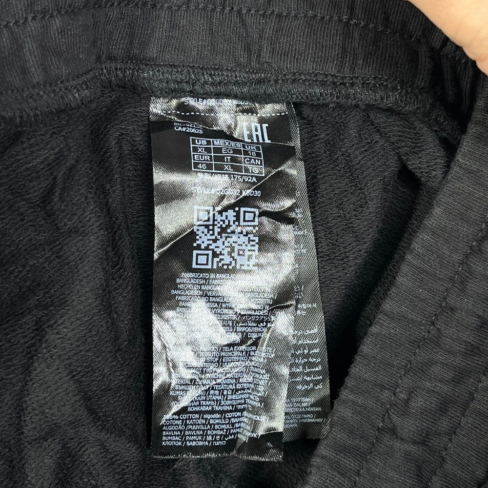 Guess Athletic Shorts Womens XL Black Cotton Relaxed Fit Gym Jogging Drawstring - Picture 7 of 8